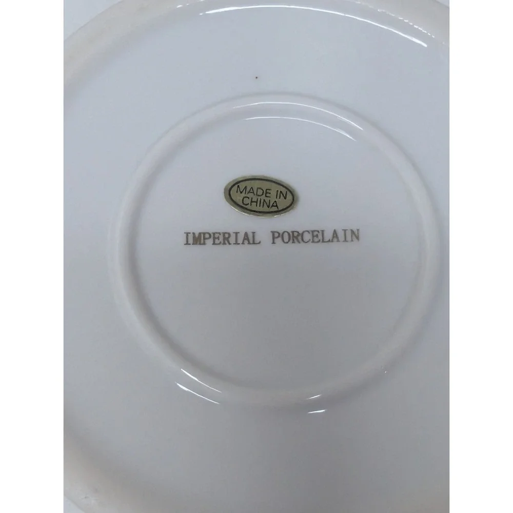 vintage imperial porcelain friendship garden large trinket box